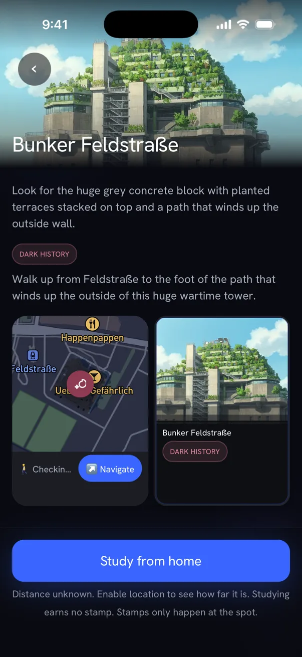Bunker Feldstraße in the Urban Passport app